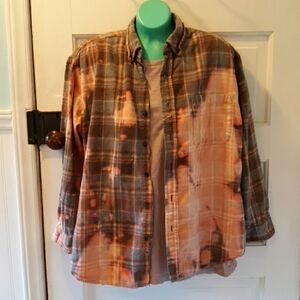 Premier medium destressed bleached flannel
